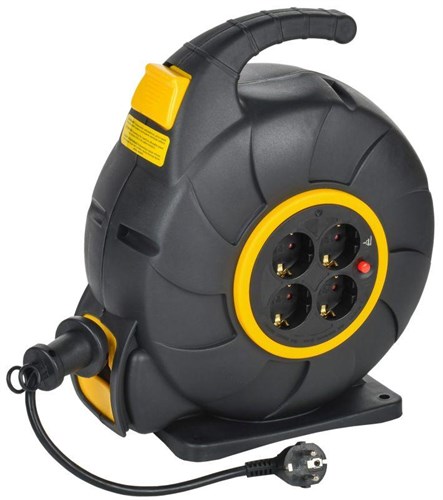 Удлинитель на катушке TWIST 4х20м с заземл. автосмотка 16А IP20 ПВС 3х1.5 IEK TW-KP27-16-04-20 1784317 - фото 16764360