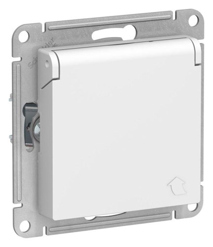 Розетка AtlasDesign 16А IP20 с заземл. защ. шторки с крышкой механизм лотос SE ATN001346 1739935 - фото 16764513