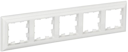 Рамка 5-м BRITE РУ-5-Бр бел./бел. IEK BR-M52-12-K01 1766158 - фото 16764575