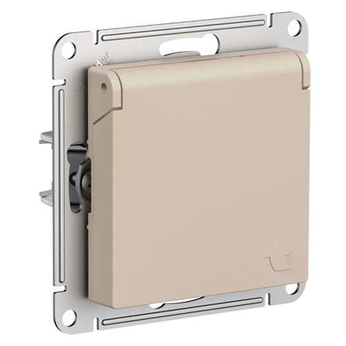 Розетка AtlasDesign 16А IP20 с заземл. защ. шторки с крышкой механизм песочн. SE ATN001246 1712770 - фото 16764707