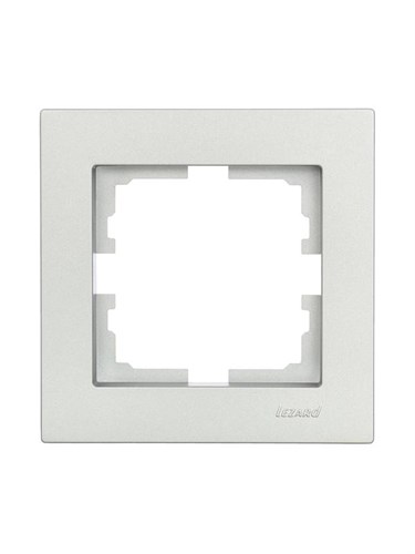 Рамка 1-местн. горизонт. VESNA платина LEZARD 742-3500-146 1633992 - фото 16764831