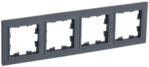 Рамка 4-м BRITE РУ-4-БрГ графит IEK BR-M42-K53 1647571 - фото 16764898