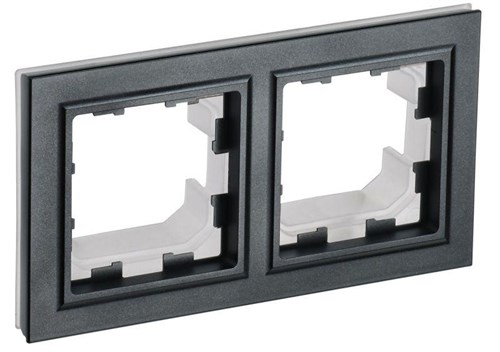 Рамка 2-м IP44 BRITE РУ-2-БрЧ-44 черн. IEK BR-M22-44-K02 1617321 - фото 16764980