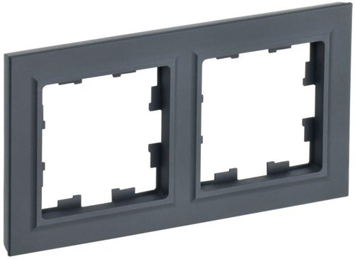 Рамка 2-м BRITE РУ-2-БрГ графит IEK BR-M22-K53 1617325 - фото 16764982
