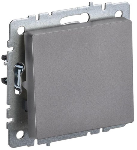 Выключатель 1-кл. СП BRITE ВС10-1-0-БрС 10А механизм сталь IEK BR-V10-0-10-K46 1617231 - фото 16765013