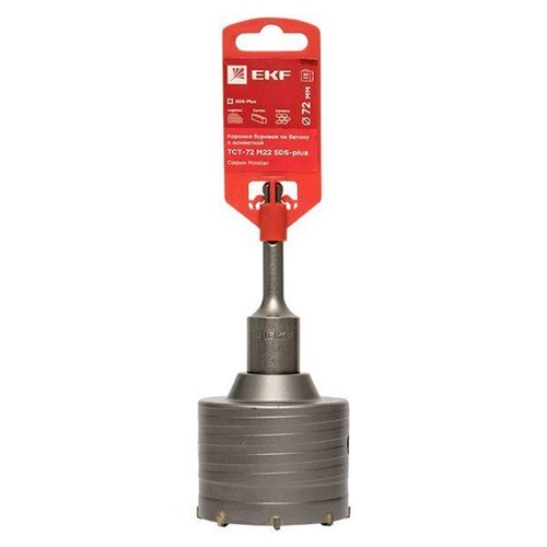 Коронка буровая по бетону с оснасткой TCT-72 М22 SDS-plus Master EKF tct-72-m22 1543838 - фото 16765211