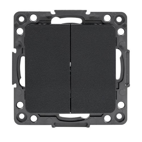 Выключатель 2-кл. Стокгольм 10А механизм черн. PROxima EKF EZV10-023-10 1396224 - фото 16765408