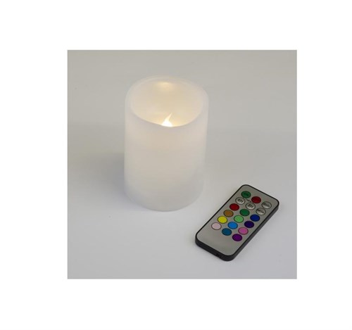 Фигура LED "Свеча" ULD-F052 RGB RC CANDLE на батарейках 2АА (не в/к). 7.5х10 см 1 светодиод. RGB свет пульт ДУ (в/к). Uniel UL-00007258 1381589 - фото 16765433