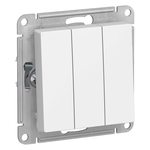 Выключатель 3-кл. СП AtlasDesign 10А IP20 (сх. 1+1+1) 10AX механизм бел. SE ATN000131 1240138 - фото 16765958