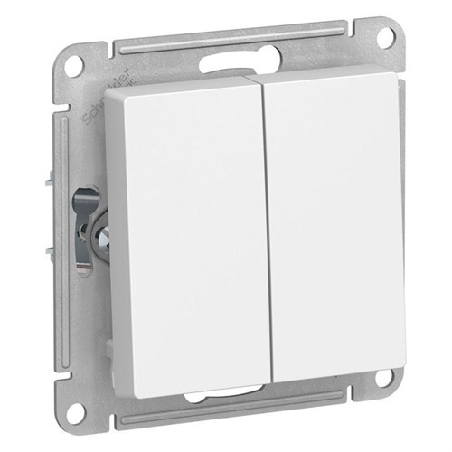 Выключатель 2-кл. СП AtlasDesign 10А IP20 (сх. 5) 10AX механизм бел. SE ATN000151 1240152 - фото 16765962