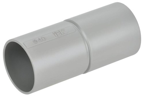 Муфта соединительная труба-труба d40 GI40G сер. ELASTA IEK CTA10MP-GIG40-K41-020 1224248 - фото 16766032