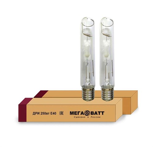Лампа газоразрядная металлогалогенная ДРИ 250/4000К E40 (25) МЕГАВАТТ 02966 472744 - фото 16766103