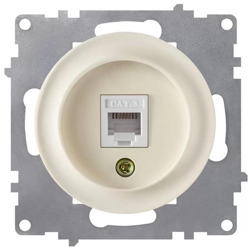 Розетка телефонная 1-м СП Florence RJ11 механизм беж. (1E20601301) OneKeyElectro 2172792 467451 - фото 16766166