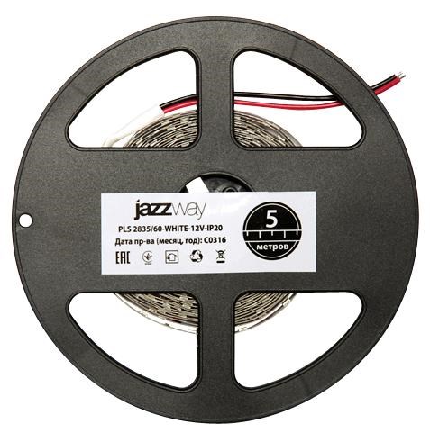 Лента светодиодная PLS 2835/120-12V 12Вт/м 6500К холод. бел. IP20 (уп.5м) JazzWay 2859051 423628 - фото 16766304