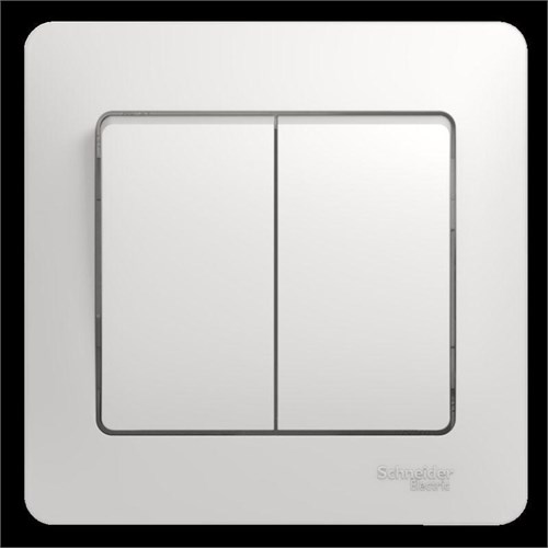 Выключатель 2-кл. СП Glossa 10А IP20 (сх. 5) 10AX в сборе бел. SE GSL000152 275159 - фото 16766633