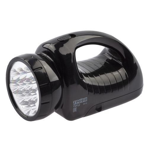 Фонарь-прожектор аккумуляторный TSP12 12 + 18LED аккум. 4В 1.8А.ч ЗУ 220В (картон. упак.) Трофи C0045551 248132 - фото 16766940