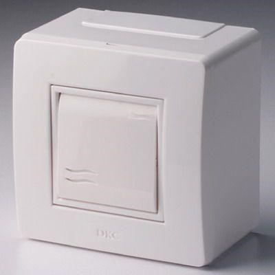 Коробка с выключателем 1-кл. 2мод. ОП Brava 16А IP20 PDD-N60 бел. DKC 10002 155003 - фото 16767145