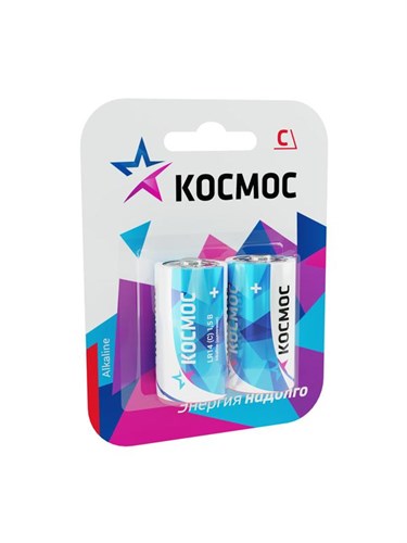 Элемент питания алкалиновый C/LR14 Максимум BP2 (блист.2шт) КОСМОС KOCLR14MAX2BL 117048 - фото 16767285