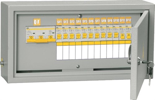 Щит ОЩВ-12/ОБЩ-3-100-12-0 (ВВ100А 12х16А) IP31 IEK MSM10-3N-100-12-31 82349 - фото 16767367