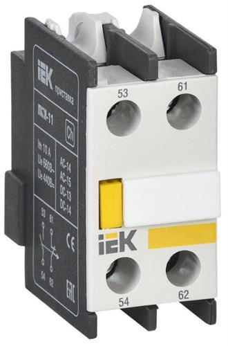 Приставка контактная ПКИ-11 доп. контакты 1НО+1НЗ IEK KPK10-11 31749 - фото 16767425