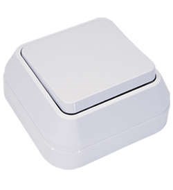 Выключатель 1-кл. ОП 10А IP20 бел. Makel 45101 5184 - фото 16767467