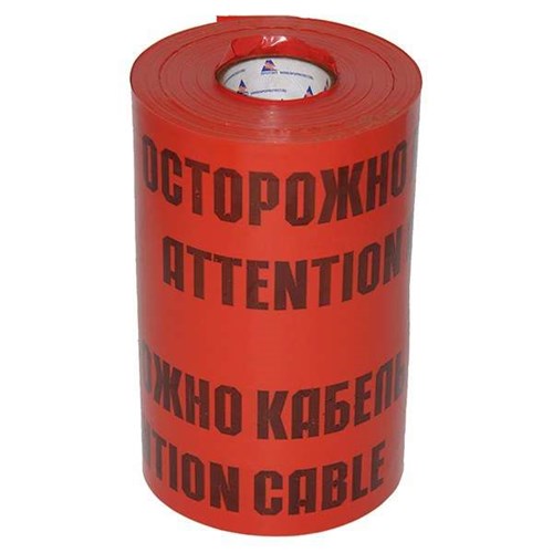 Лента сигнальная ЛСЭ-600мм "Осторожно кабель" красн./черн. (рул.100м) Протэкт 8276 72473 - фото 16767609