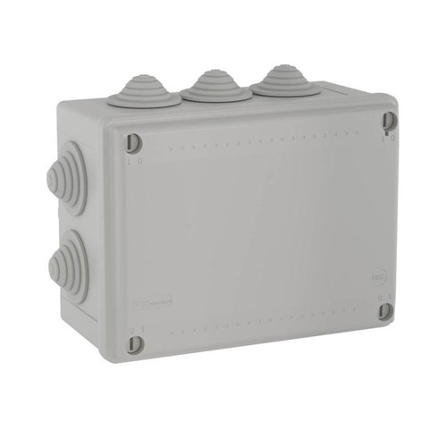 Коробка распределительная ОП 190х140х70мм IP55 10 каб. ввод DKC 54100 8421 - фото 16767614
