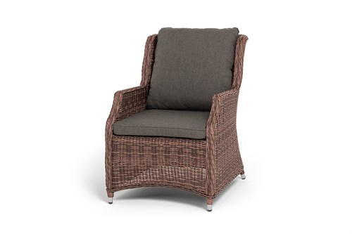 "Неаполь" плетеный стул из искусственного ротанга, цвет коричневый YH-C1548W brown - фото 16771785