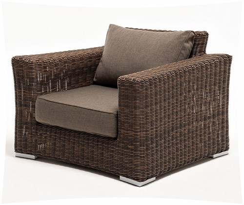 "Боно" кресло из искусственного ротанга, цвет коричневый YH-C1515W brown - фото 16772695