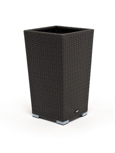 "Капучино" кашпо для цветов плетеное из искусственного ротанга, цвет коричневый YH-Y901W graphite - фото 16774480