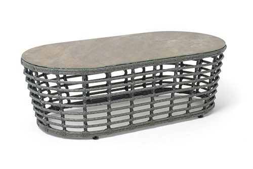 "Валенсия" журнальный столик из искусственного ротанга, цвет серый YH-S4251G Grey - фото 16774609