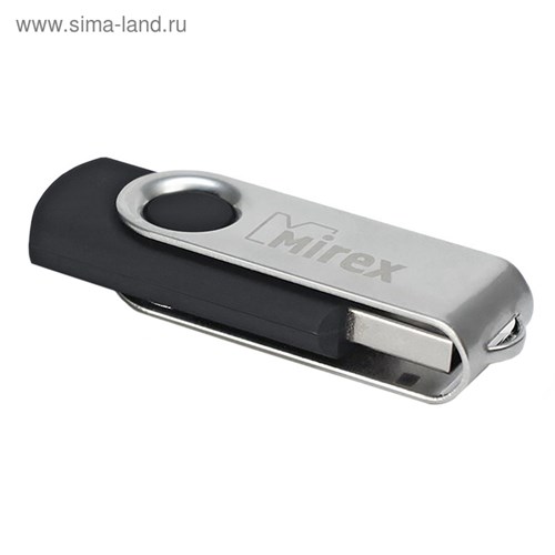 Флешка Mirex SWIVEL BLACK, 16 Гб, USB2.0, чт до 25 Мб/с, зап до 15 Мб/с, черная 2891037 - фото 16777487