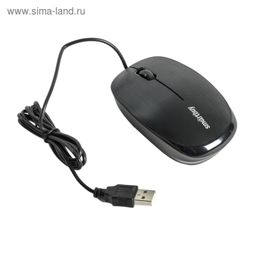 Мышь Smartbuy ONE 214-K, проводная, оптическая, 1200 dpi, USB, чёрная 2987155 - фото 16777661