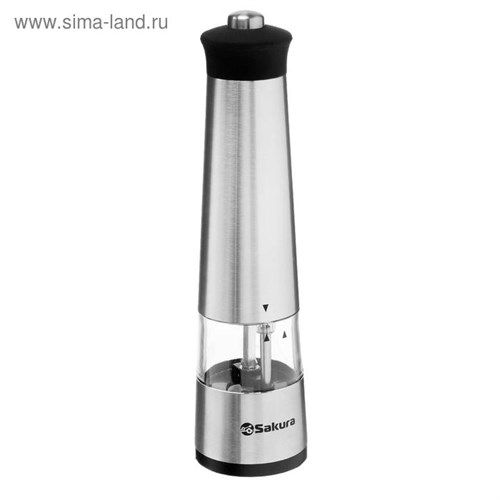 Мельница электрическая Sakura SA-6645S, подсветка, 4хААА 5473686 - фото 16782692