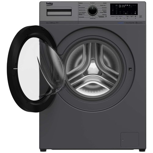 Стиральная машина Beko WSPE 6H616A, класс А, 1200 об/мин, до 6.5 кг, чёрная 7860633 - фото 16785983