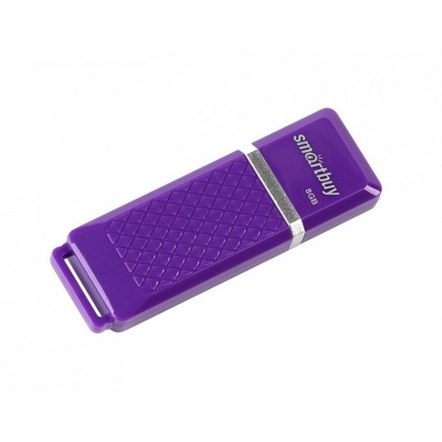 Флешка Smartbuy Quartz series Violet, 8 Гб, USB 2.0,чт до 25 Мб/с,зап до 15 Мб/с, фиолетовая 9085934 - фото 16786356