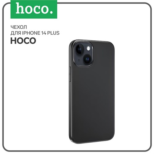 Чехол Hoco для телефона iPhone 14 Plus, TPU, усиленное окно под камеру, чёрный 9285574 - фото 16788406
