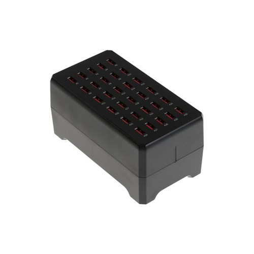 Зарядная станция WT268, 30 USB, 150 W, чёрная 10070467 - фото 16794082