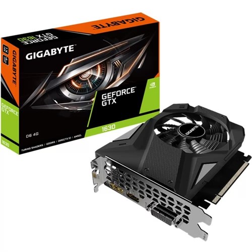 Видеокарта Gigabyte GEFORCE GTX1630, 4 Гб, 64bit, GDDR6, DVI, HDMI, DP 10340174 - фото 16795358