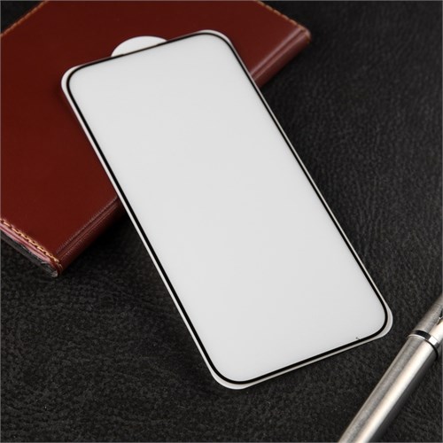 Защитное стекло для iPhone 15, 9H, 0.33 мм, чёрная рамка 9940511 - фото 16795503