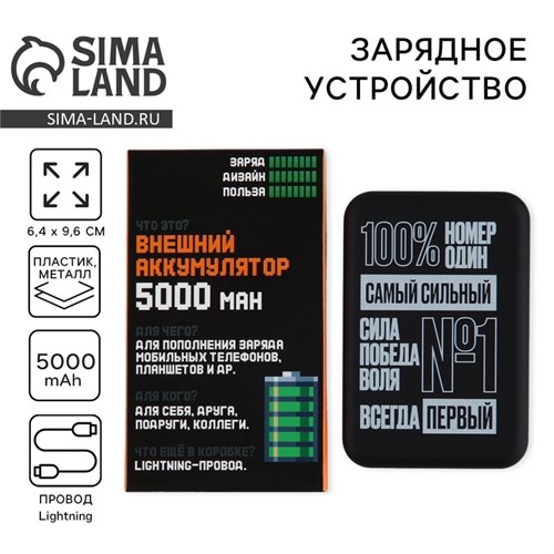 Зарядное устройство «Самый сильный», 5000мА 10132614 - фото 16796301