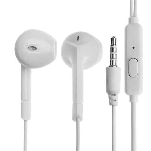 Наушники R-2, проводные, вкладыши, микрофон, 1 м, Jack 3.5 мм, белые 9940588 - фото 16797107