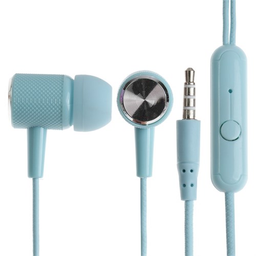 Наушники CB-51, проводные, вакуумные, микрофон, 1 м, Jack 3.5 мм, синие 9940604 - фото 16797168