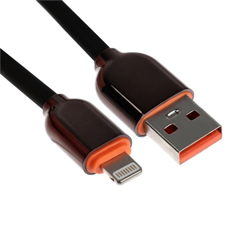 Кабель Lightning - USB, 6 A, оплётка PVC, 1 метр, чёрный 9940239 - фото 16797687
