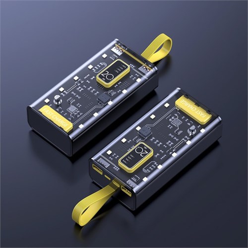 Внешний аккумулятор CRR-33, 20000 мАч, 2USB, Type-C, 2 А, дисплей, чёрный 9940060 - фото 16803048
