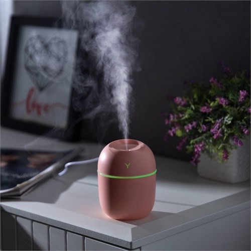 Увлажнитель Luazon HM-20 ультразвуковой, 0.22 л, 1.5 Вт, USB в компл., розовый 10479377 - фото 16806206