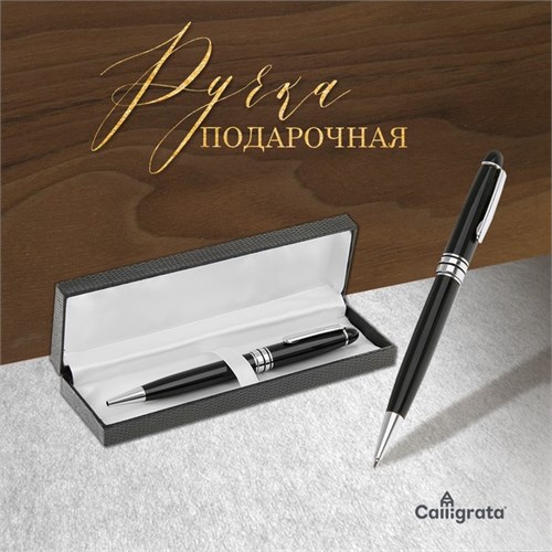 Ручка подарочная, шариковая "Директор" в кожзам футляре, поворотная 592299 - фото 16851001