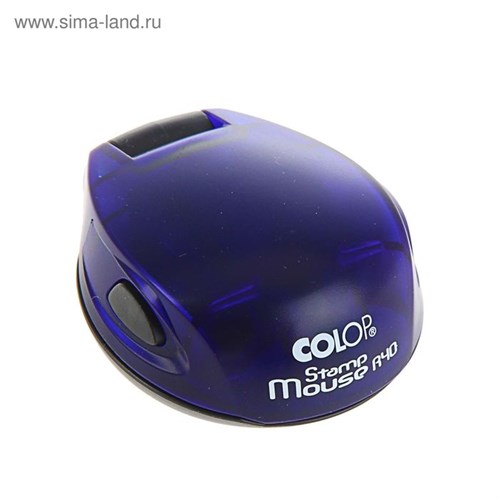 Оснастка для круглой печати карманная COLOP Stamp Mouse R40, диаметр 40 мм, корпус синий 1266859 - фото 16856160