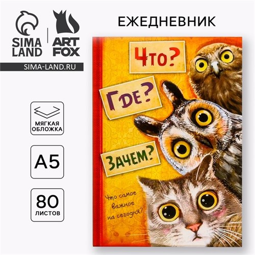 Ежедневник "Что? Где? Зачем?", А5, 80 листов 1839509 - фото 16859543