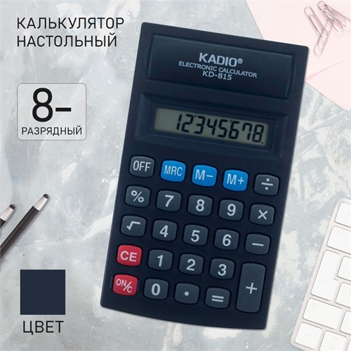 Калькулятор настольный, 8-разрядный, 815 2694285 - фото 16863830